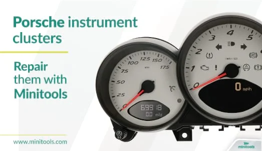 Porsche instrument cluster and climate control module repair